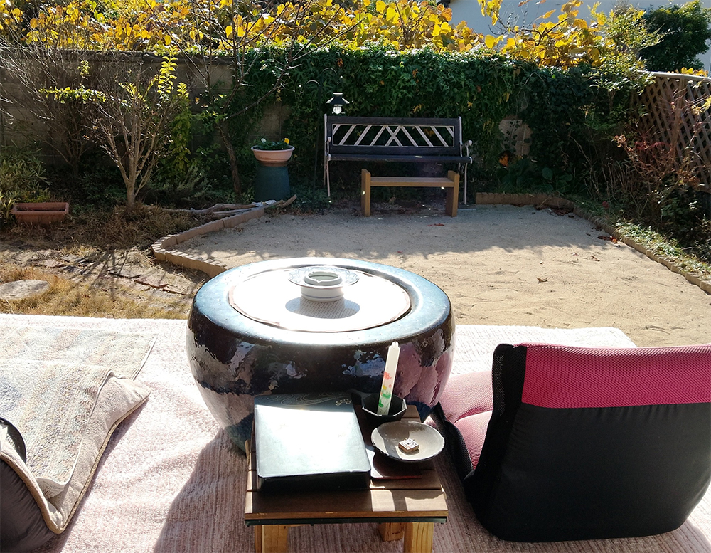 喫煙可能なデッキ